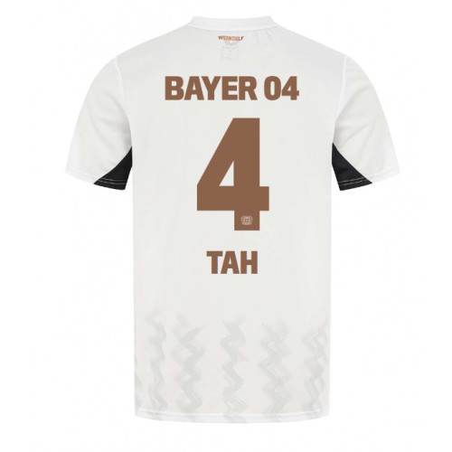 Dres Bayer Leverkusen Jonathan Tah #4 Gostujuci 2024-25 Kratak Rukav